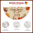 thumbnail image 4 of Daiia Thanksgiving With A Grateful Heart Drawing Merry Christmas Tree Skirt , Xmas Large Lace-up Tree Skirt, Santa Snowflakes Rustic Home Decorations New Year Party Farmhouse Decor-48", 4 of 7