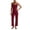 Wine, variant on Guluxicc 2 Piece Womens Yoga Matching Sets Black Spaghetti Strap Tank Top with Yoga Capri Pants Casual Loungewear Ribbed Fabric for Casual Gym