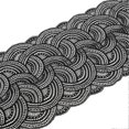 thumbnail image 1 of Lace Ribbon Nylon Material Elegant Style 10 Yards 24cm/9.4in Wide Soft Comfortable Black Sewing Lace Trim for Crafts, 1 of 3