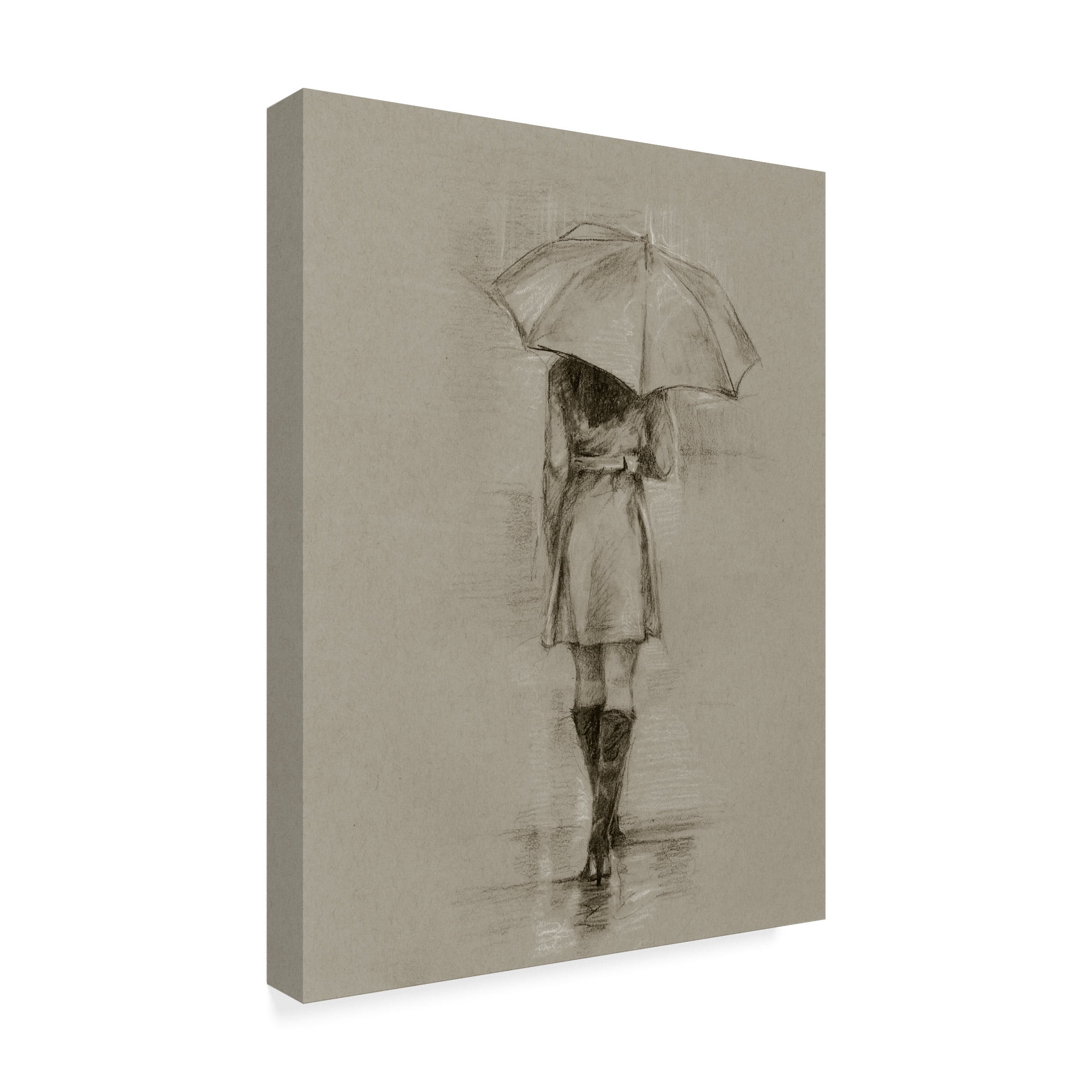 Trademark Fine Art 'Rainy Day Rendezvous I' Canvas Art by Ethan Harper