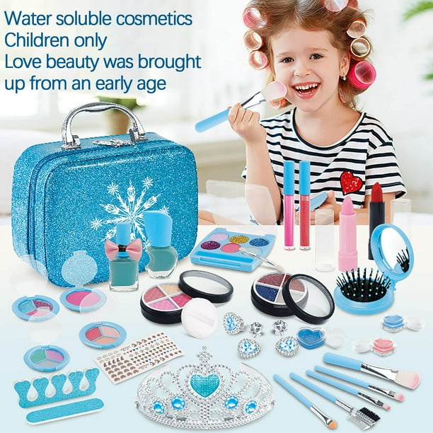 Kids Gifts Kids Makeup Kit For Girls, Washable, Pretend Play Makeup Toys  For Girls, Little Girl Makeup Set, Real Makeup Kit For Girl Gift 5ml