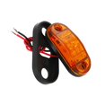 thumbnail image 3 of 20Pcs Amber 2 Led Light Oval Clearance Trailer Car Truck Side Marker Tail Lamp, 3 of 7