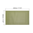 thumbnail image 2 of Unique Bargains Durable Square Washable Woven Place Mats Green 450x300mm, 2 of 6