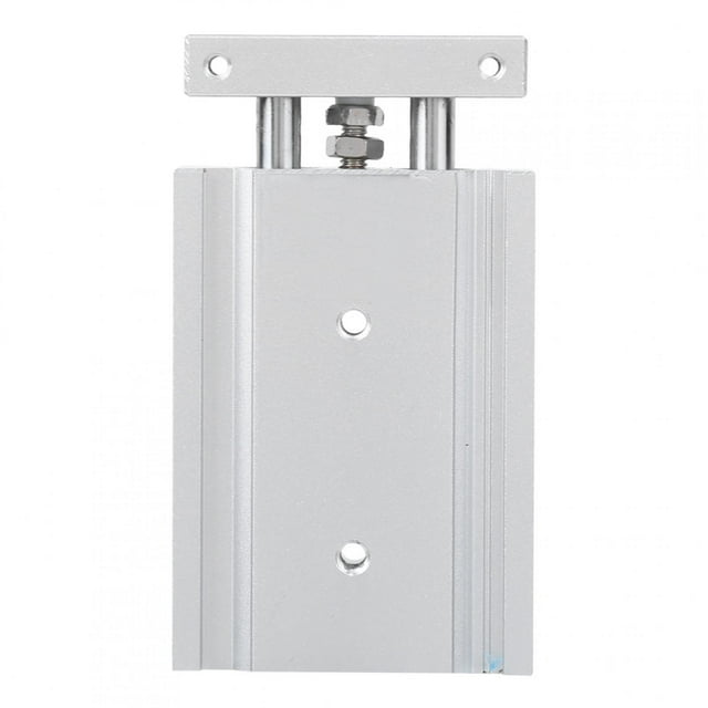 LYUMO Double‑Rod Air Cylinder,Pneumatic Cylinder,Double‑Rod Air Cylinder Guide Rod Plate Double Guided Pneumatic Slide Bearing Cushioned