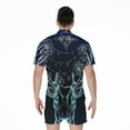 thumbnail image 2 of Bohemian Spiritual Deer Short Sleeve Men'S Rompers, Hunter Hunting Casual Summer Jumpsuits Outfit, 2 of 4