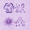 thumbnail image 1 of Ahgly Company Machine Washable Indoor Square Transitional Heliotrope Purple Area Rugs, 4' Square, 1 of 7