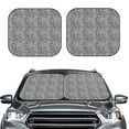 thumbnail image 2 of Goofa Black Leopard Pattern 2 Piece Car Windshield Sun Shade Foldable | Front Windshield Shade for Sun, Heat and UV Rays | Sunshade for Car Front Window-Small, 2 of 7