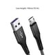 thumbnail image 4 of Injueey Cable Micro USB 3A, cable de datos USB de carga rápida de nailon para tableta, teléfono móvil Android, cable de carga USB Teléfono y Comunicación Negro Androide 2M, 4 of 6