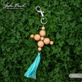 thumbnail image 4 of John Bead Tassel 2.25" Poly Cotton 10pc Turquoise, 4 of 4