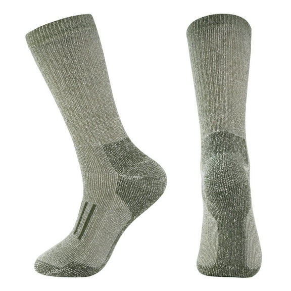 ievspot 1 Pair Unisex Winter Socks High-tube Wool Socks for Hiking Sports Machine Washable Daily Stockings