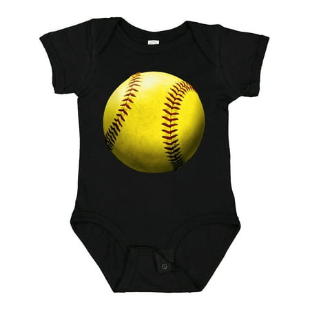 

Inktastic Yellow Softball Gift Baby Boy or Baby Girl Bodysuit