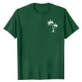 thumbnail image 3 of Blczomt Palm Tree Printed Shirts Men Casual Summer Beach Graphic Tees Green Crew Neck Short Sleeve Loose Men's Fashion, 3 of 5
