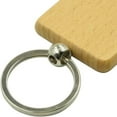 thumbnail image 7 of 250Pcs DIY Blank Wooden Keychain Square Carved Key Ring Wooden Key Ring 40 x 40 mm,250 x key ring,wood color & silver, 7 of 7