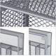 thumbnail image 1 of Cubiertos malla acero metal cubertero cubertero HxWxD: 5 x 23,5 x 31,7 cm, plata ShuxiuWang 8390605826696, 1 of 1