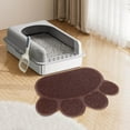 thumbnail image 4 of Paw Print Litter Trapper Mat - 15.7x11.8 Inch Waterproof Cat Litter Box Mat with Non- Base, Multi-Use as Pet Feeding Placemat for Food and Water Bowls, Floor Protection, 4 of 5