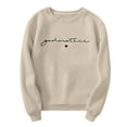 thumbnail image 4 of Women’S Sweatshirt Long Sleeve Sweatshirt for Women Pullover Sweatshirts for Women Beige Crewneck Fall Women Clothes Sweatshirt Women Trendy, 4 of 4