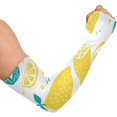 thumbnail image 2 of Manches de Bras de Citron avec Trou de Pouce UV Protection Solaire Respirante Manches de Bras de Refroidissement pour le Cyclisme Course Baskrtball Conduite Pêche, 2 of 7