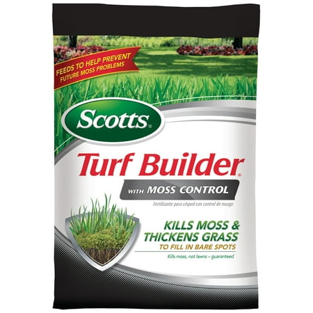 Scotts Turf Builder with Moss Control, 25 lbs., Covers up to 5,000 sq. ft.