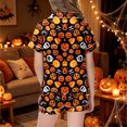 thumbnail image 6 of Halloween Pajamas Kids Size 5-6 Years Childrens Casual Loungewear Short Sleeve Top and Shorts Cozy Set Pjs for Girls Black, 6 of 6
