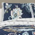 thumbnail image 6 of Lush Decor Aster Quilt Navy 3Pc Set Full/Queen, 6 of 7