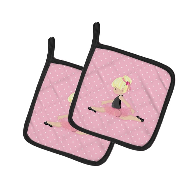 Carolines Treasures BB5166PTHD Ballerina Blonde Jete Pair of Pot Holders