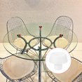 thumbnail image 5 of 50 Pcs Rubber Stem Bumper Glides, Glass Top Table Bumpers with Stem, Patio Table Spacers 1/4 Inch Hole, White, 5 of 6