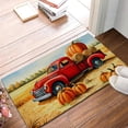 thumbnail image 3 of Happy Spring Entrance Door Mat,Thanksgiving Day Decor Doormat,Red Truck and Pumpkin Rugs Non-Slip Carpet Rugs with Felt Decorative for Home/Indoor/Outdoor 17" x 30", 3 of 6