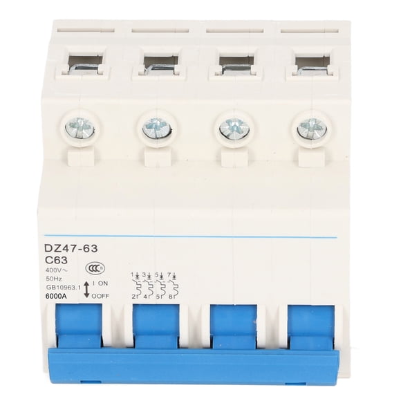 Mini Circuit Breaker,Mini Circuit Breaker 4 Current Circuit Breaker Pole Circuit Breaker Compact and Lightweight