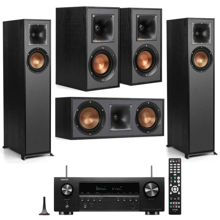 Klipsch Pack R-610F Floorstanding Home Speaker Bundle With R