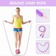 thumbnail image 2 of Soft Beaded Skipping Rope, Adjustable Anti-Tangle Segmented Skipping Rope for Kids and Students (9ft, 280cm)Purple, 2 of 5