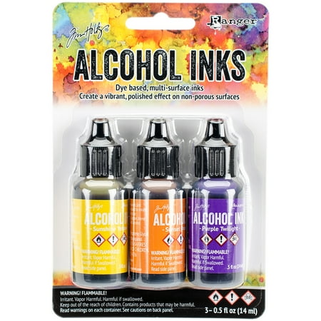 UPC: 0789541025986 | Tim Holtz Alcohol Ink .5oz 3/Pkg-Summit View-Sunshine/Sunset/Pure Twilght