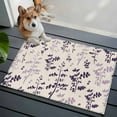 thumbnail image 3 of Purple Pink Botanical Entryway Rug 2'x3'&nbsp; Non Slip Front Door Mats, Rustic Country Spring Floral Summer Leaf Entrance Rugs Indoor Outdoor Carpet, Floor Mats Small Area Rug for Bedroom Kitchen, 3 of 8