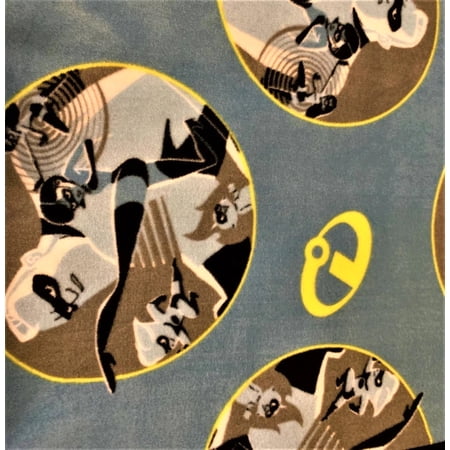 The Incredibles Circles Fleece Fabric