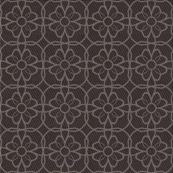 Ahgly Company Indoor Square Patterned Mid Gray Novelty Area Rugs, 5' Square
