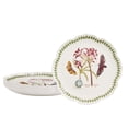thumbnail image 2 of Portmeirion Botanic Garden Lotus Blossom Dinner Plates, Set of 4 - Mexican Lily Porcelain Plates with Butterfly Motif, 11.25" Floral Shape for Dining or Display - Oven, Microwave & Dishwasher Safe, 2 of 7