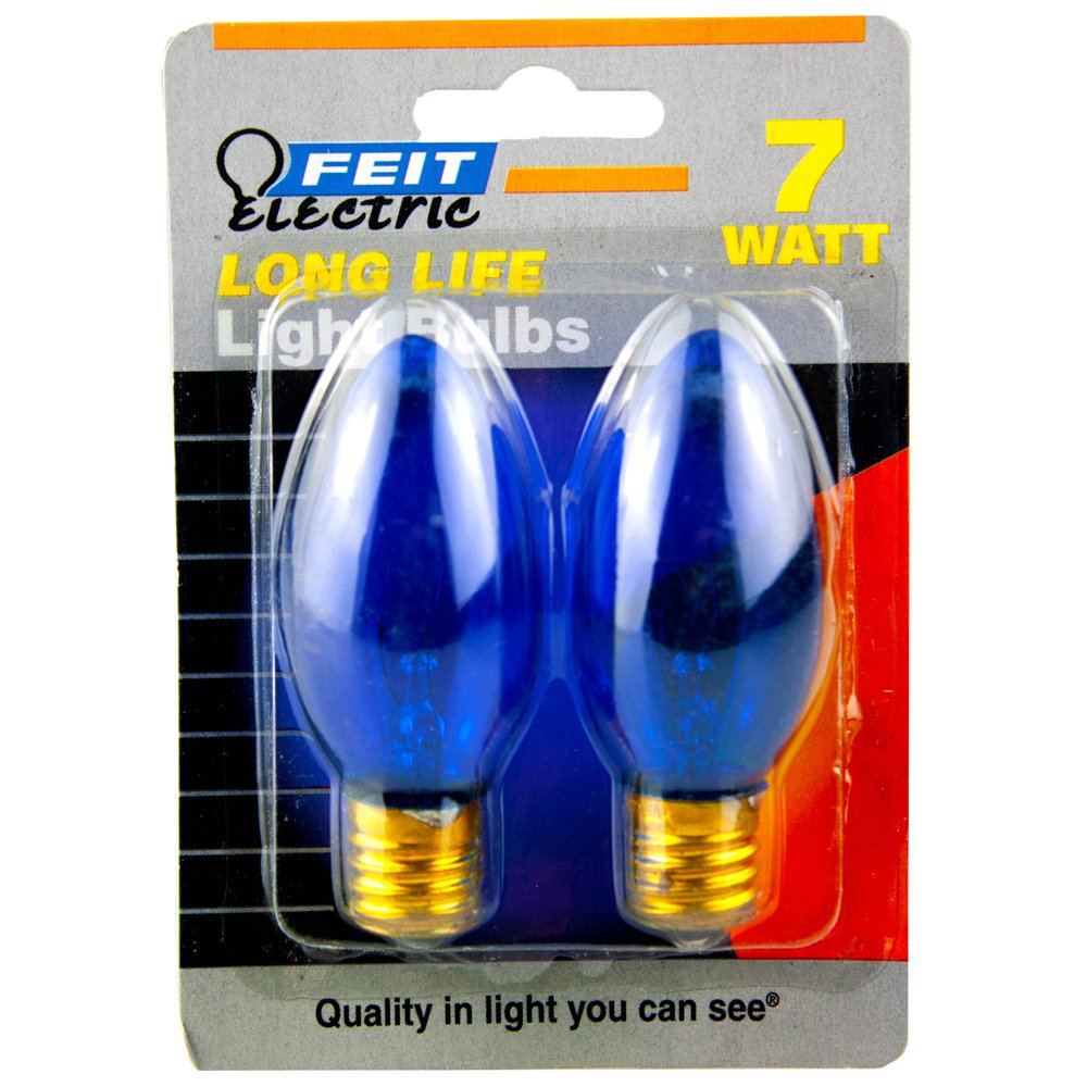 2 Pack 7 Watt Blue Long Life Night Light Bulbs Wholesale, Cheap, Discount, Bulk (61 Pack