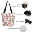 thumbnail image 4 of Balery Colorful Donuts Bolsa de Hombro con Diseño, Bolsa Grande y Duradera, Bolsa Versátil para Compras, 4 of 6