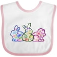 thumbnail image 3 of Inktastic Floral Easter Bunnies Boys or Girls Baby Bib, 3 of 4