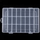 thumbnail image 2 of Caja de almacenamiento de plástico ajustable práctica con 3 compartimentos y 24 ranuras, 2 of 7