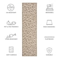 thumbnail image 6 of Safavieh Courtyard Kevin Floral Indoor/Outdoor Runner Rug, Brown/Natural, 2'3" x 10', 6 of 10
