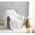 thumbnail image 2 of Nanshing Allea Plush Throw Blanket, White, 50" x 60", 2 of 7