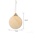 thumbnail image 2 of Accesorios para árboles de Navidad hechos a mano, artesanías creativas de madera, colgante navideño, accesorios de decoración del hogar americano, 2 of 4