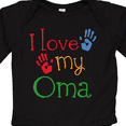 thumbnail image 4 of Inktastic I Love My Oma Grandchild Boys or Girls Long Sleeve Baby Bodysuit, 4 of 5