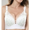 thumbnail image 3 of Push up Bras Women Full-Coverage Bra Feature V-Neck Training Bra Style W-1690 White L, 3 of 4