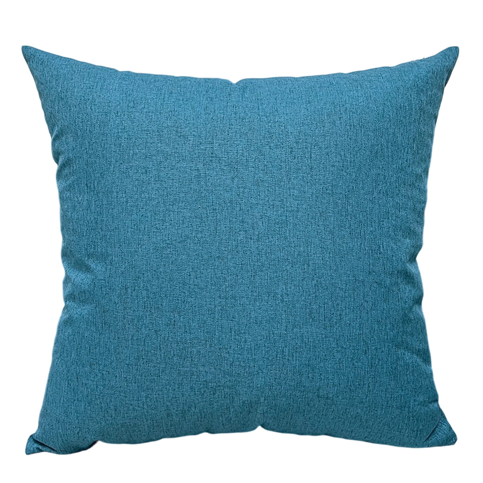 Pack of 1 Decorative Outdoor Throw Pillow Faux Linen Garden Farmhouse Coastal Cushion for Summer Patio Tent Balcony Couch Sofa, Blue