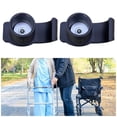 thumbnail image 6 of Wswqop 2 Pieces Walker Ski Glides Ski Trail Feet Cover Coaster Skis for Seniors Folding Black Hole 28mm, 6 of 9
