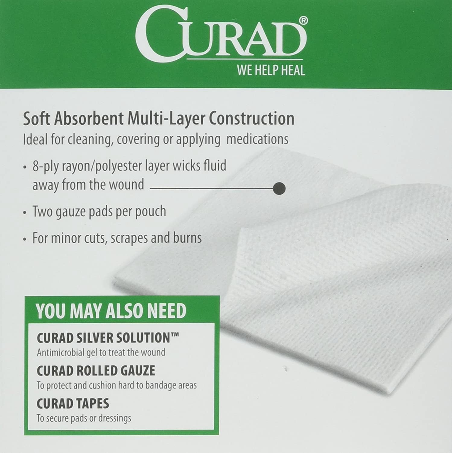 Curad Avant Gauze Pad, 4 x 4 Inches - 24 Ea, 3 Pack - Walmart.com