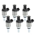 thumbnail image 1 of Inyector de combustible No.1427240 boquilla de inyección de combustible para BMW 325i 2001-2005 2.5L negro 6 pcs, 1 of 6