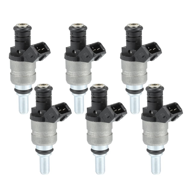 Inyector de combustible No.1427240 boquilla de inyección de combustible para BMW 325i 2001-2005 2.5L negro 6 pcs