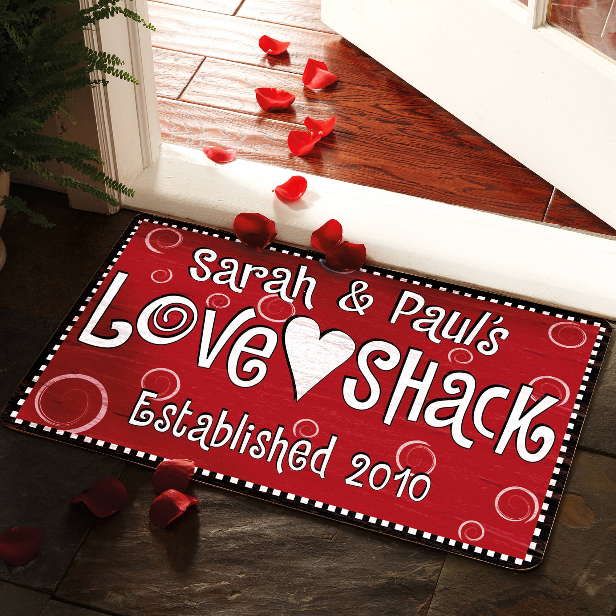 Personalized Love Shack Doormat Available In Different Sizes